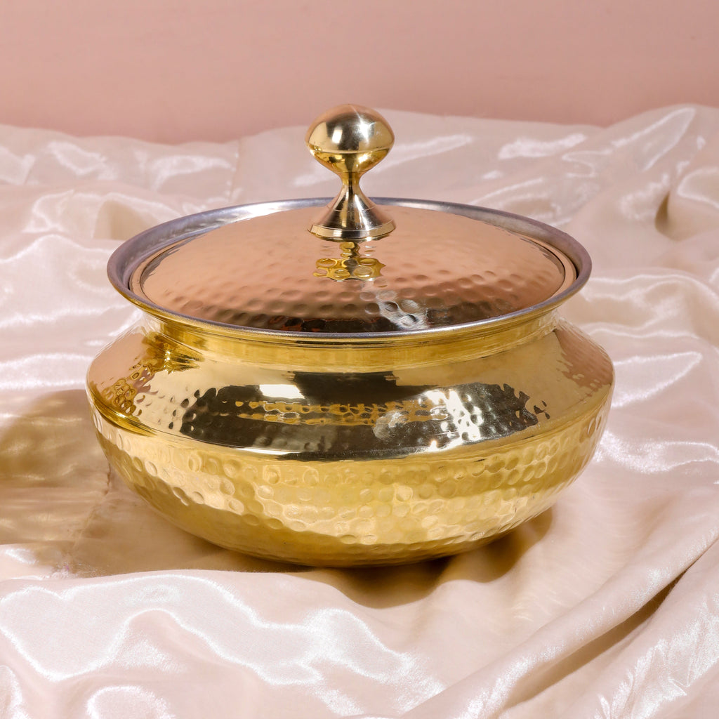Brass Patila with Lid Vedansh Craft