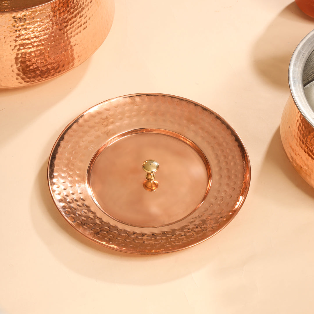 Copper Handi With Lid Vedansh Craft