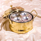 Brass Idli Cooker/Maker 16 Pits (4 Plates) (8 Inch) Vedansh Craft