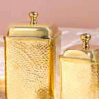 Brass Hammered Containers Set Vedansh Craft