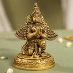 Brass Sitting Garuda Idol (5.5 Inch) Vedansh Craft