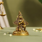 Brass Sitting Garuda Idol (5.5 Inch) Vedansh Craft
