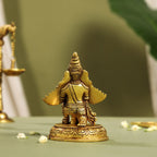 Brass Sitting Garuda Idol (5.5 Inch) Vedansh Craft