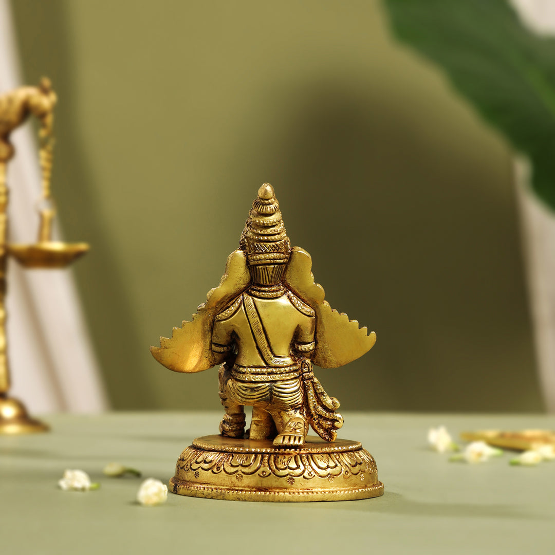 Brass Sitting Garuda Idol (5.5 Inch) Vedansh Craft