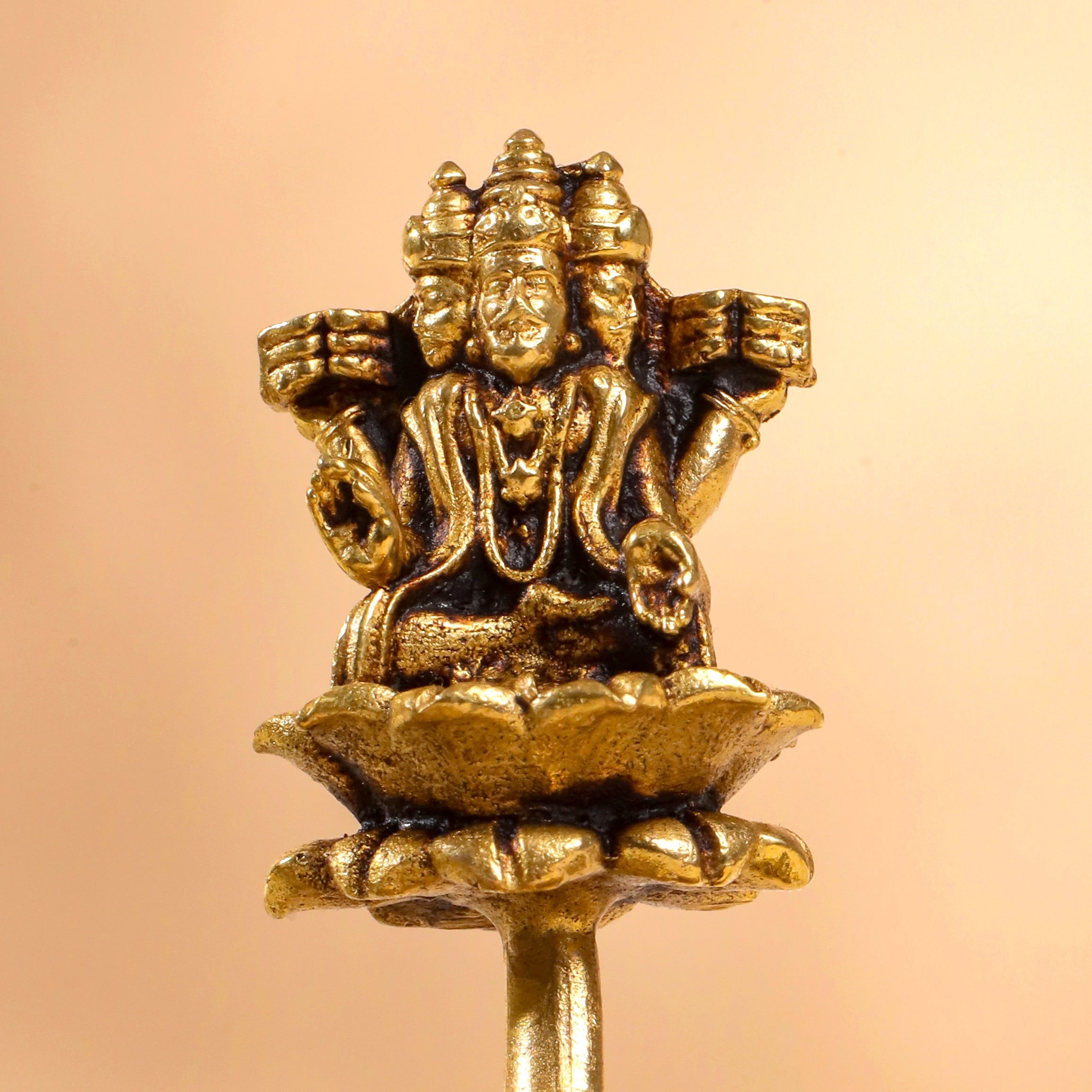 Brass Superfine Vishnu On Sheshnaag Statue (3 Inch) Vedansh Craft