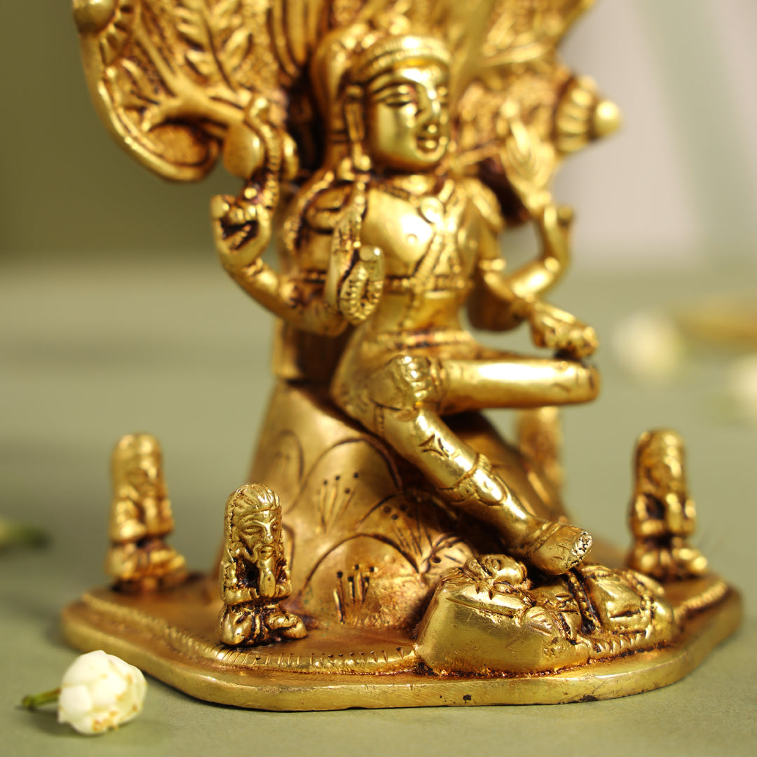 Brass Dakshinamurti Idol (6.5 Inch) Vedansh Craft