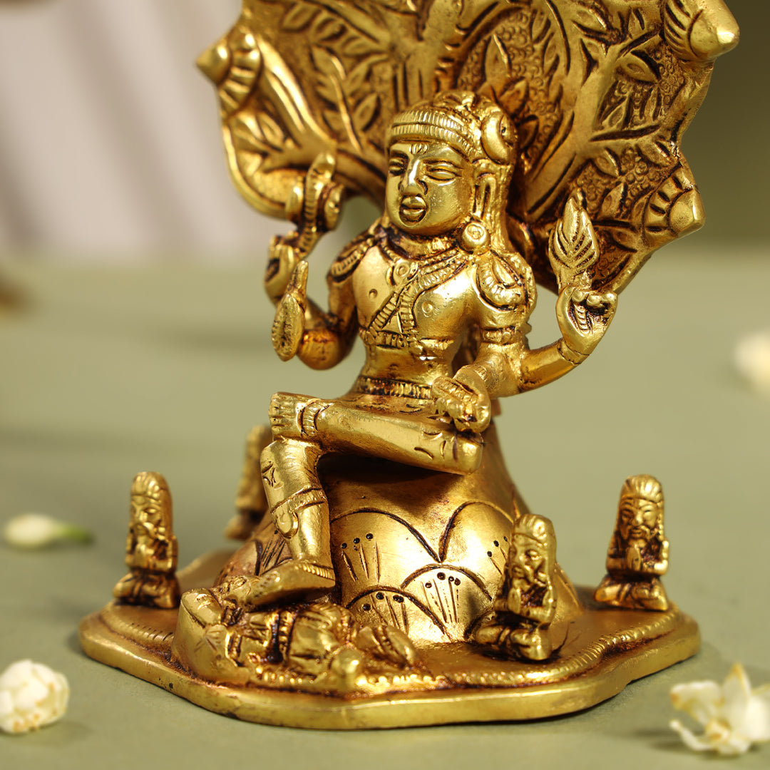 Brass Dakshinamurti Idol (6.5 Inch) Vedansh Craft