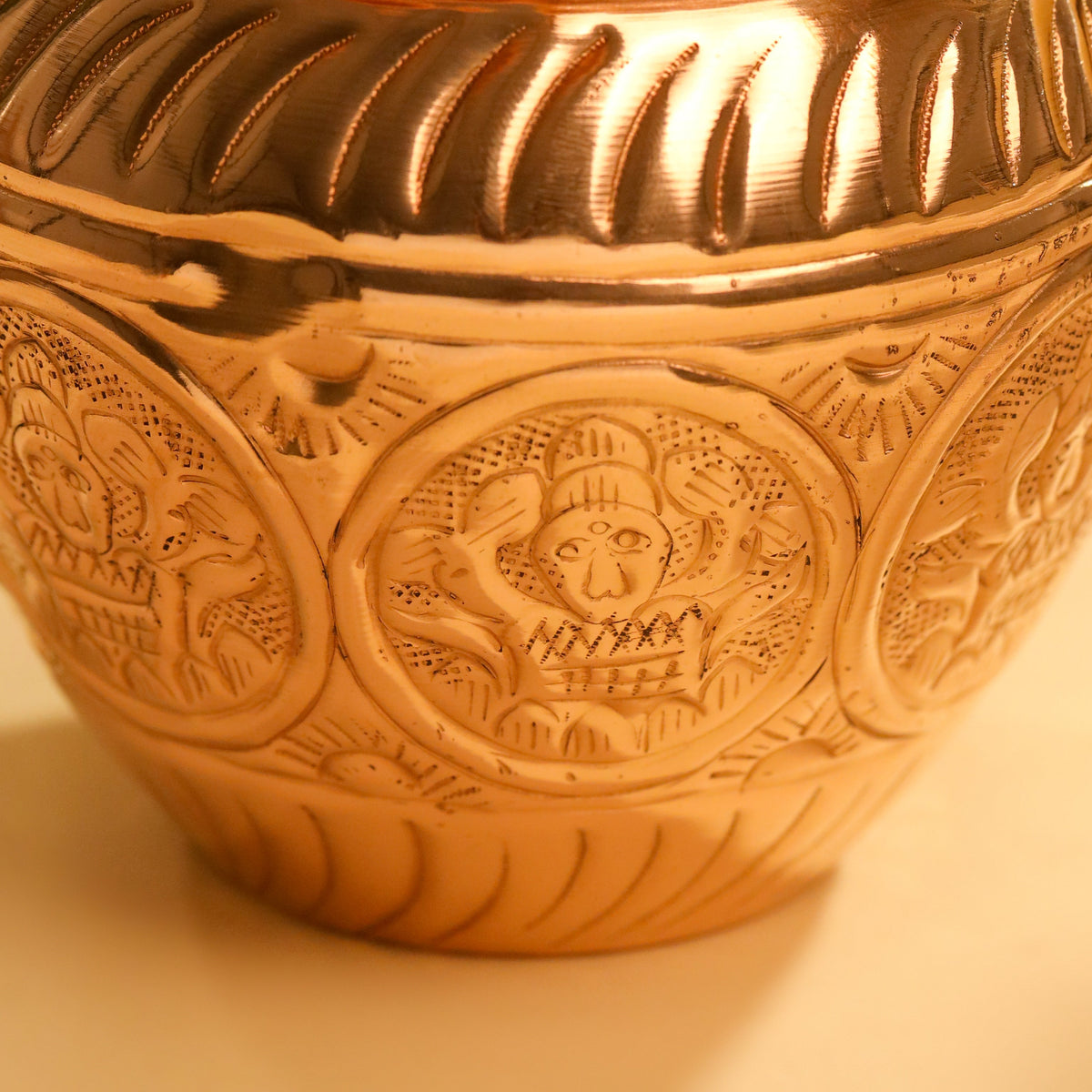 Copper Ashtalakshmi Pooja Kalash (4.2 Inch) Vedansh Craft