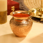 Copper Ashtalakshmi Pooja Kalash (4.2 Inch) Vedansh Craft