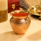 Copper Ashtalakshmi Pooja Kalash (4.2 Inch) Vedansh Craft