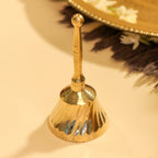 Brass Pooja Thali, Handbell, Agardan & Diya Gift Hamper Vedansh Craft