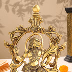 Brass Lord Hanuman Idol In Frame (12.5 Inch) Vedansh Craft