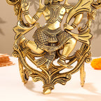 Brass Lord Hanuman Idol In Frame (12.5 Inch) Vedansh Craft