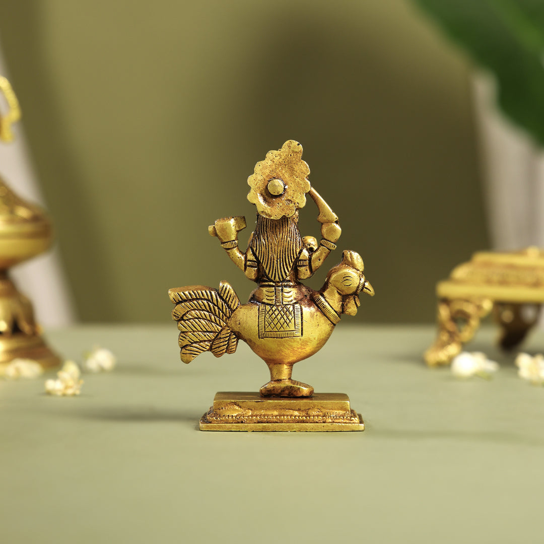 Brass Bahuchara Mata Idol (4.5 Inch) Vedansh Craft