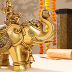 Brass Ashtalakshmi Elephant Statue (12 Inch) Vedansh Craft