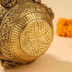Brass Ashtalakshmi Kodam / Kalash (7.5 Inch) Vedansh Craft