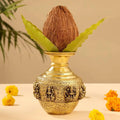 Brass Ashtalakshmi Kodam / Kalash (7.5 Inch) Vedansh Craft