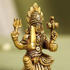 Brass Sitting Karumari Amman Idol (3.7 Inch) Vedansh Craft