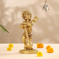 Brass Lord Hanuman Standing Idol (14 Inch) Vedansh Craft