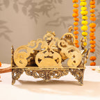 Brass Superfine Ganesha Resting On Couch (9 Inch) Vedansh Craft