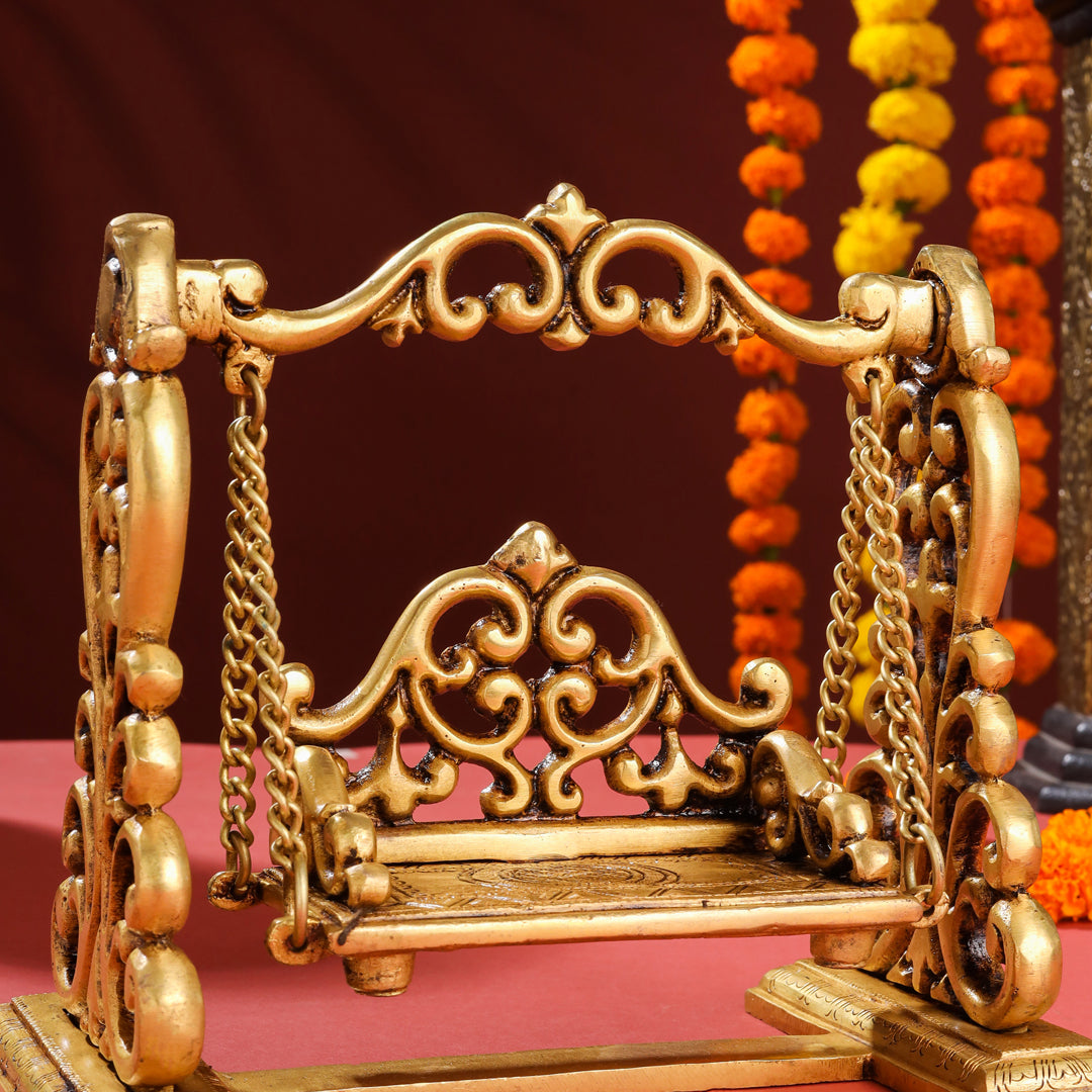 Brass Superfine Palna/Swing (7.5 Inch) Vedansh Craft