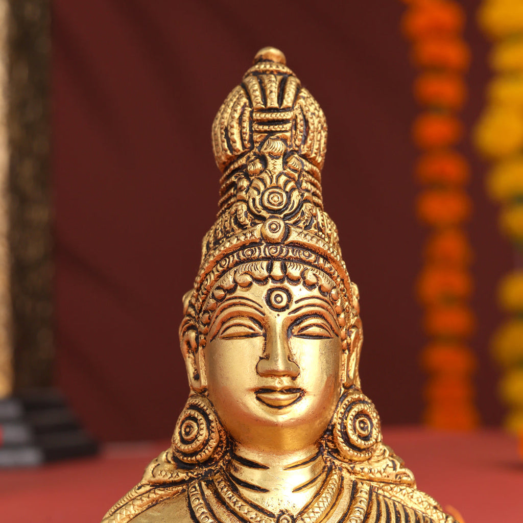 Brass Parvati Bust Idol (5 Inch) Vedansh Craft