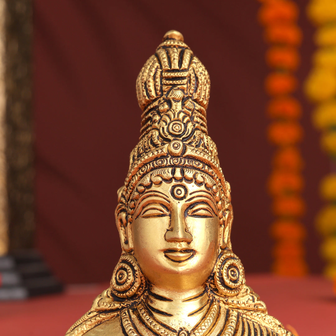 Brass Parvati Bust Idol (5 Inch) Vedansh Craft