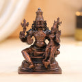Copper Sitting Lakshmi Narasimha Idol (4 Inch) Vedansh Craft