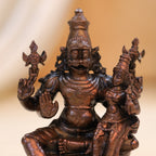 Copper Sitting Lakshmi Narasimha Idol (4 Inch) Vedansh Craft