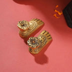 Brass Superfine Lakshmi Charan Paduka Set (1.2 Inch) Vedansh Craft