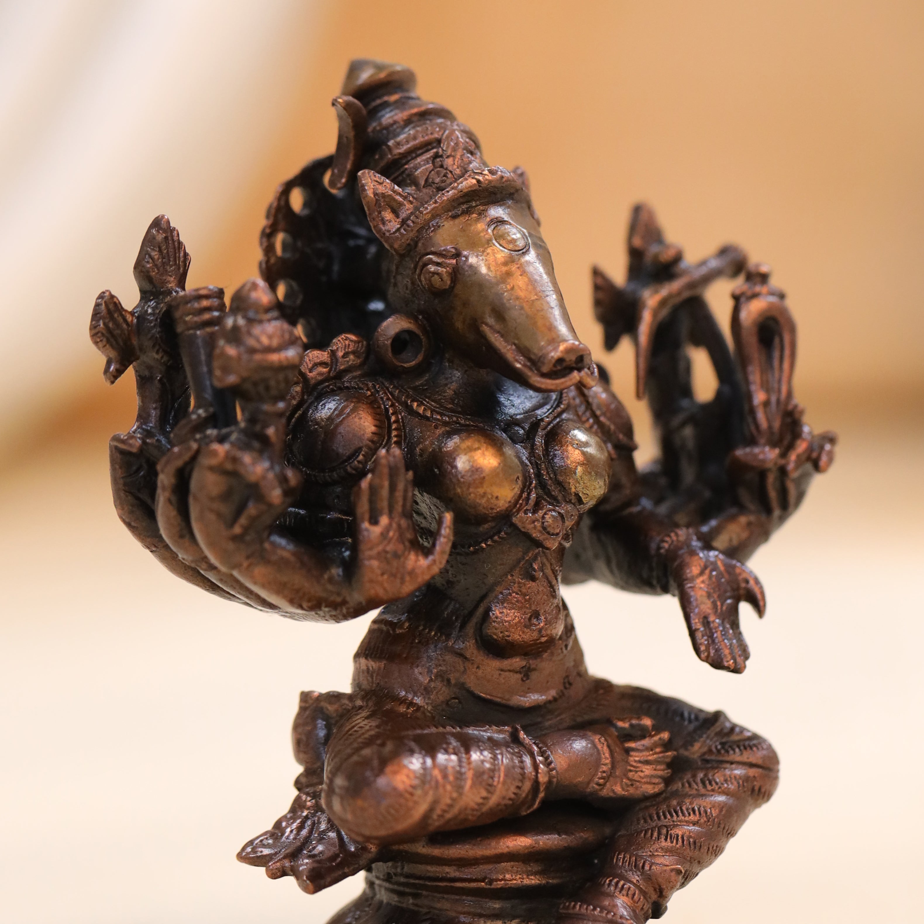 Copper Varahi Devi Idol (4 Inch) Vedansh Craft