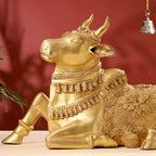 Brass Majestic Nandi Idol (20.5 Inch) Vedansh Craft