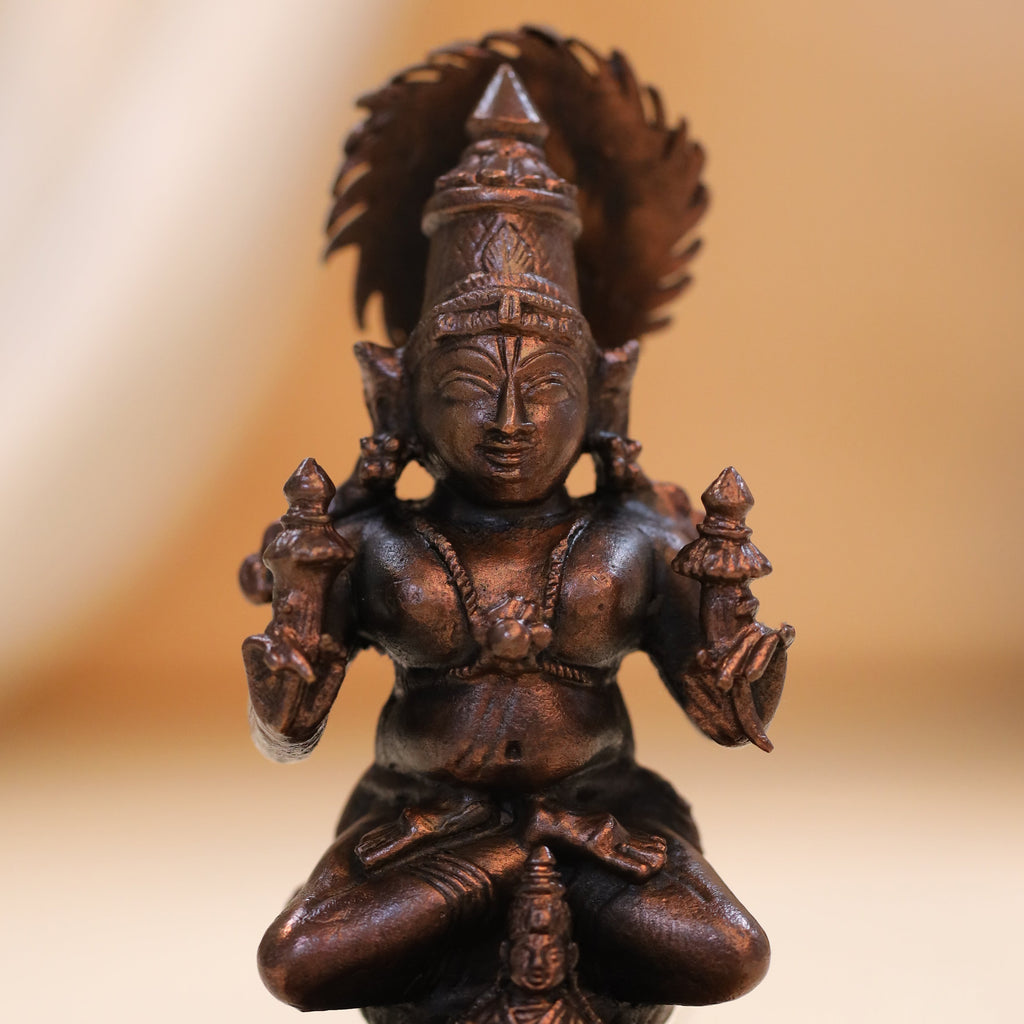 Copper Surya Rath Idol (4 Inch) Vedansh Craft