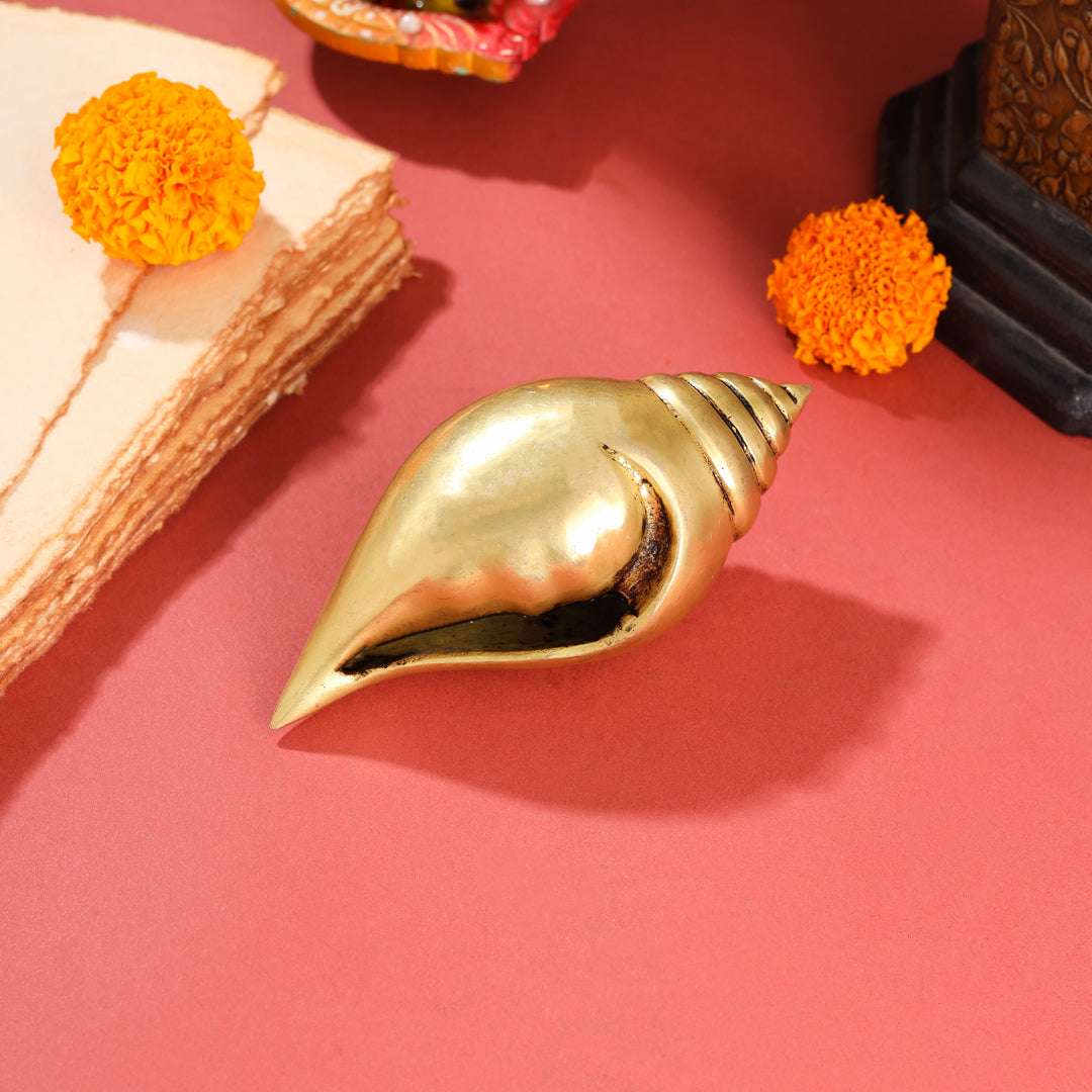 Brass Conch (5 Inch) Vedansh Craft