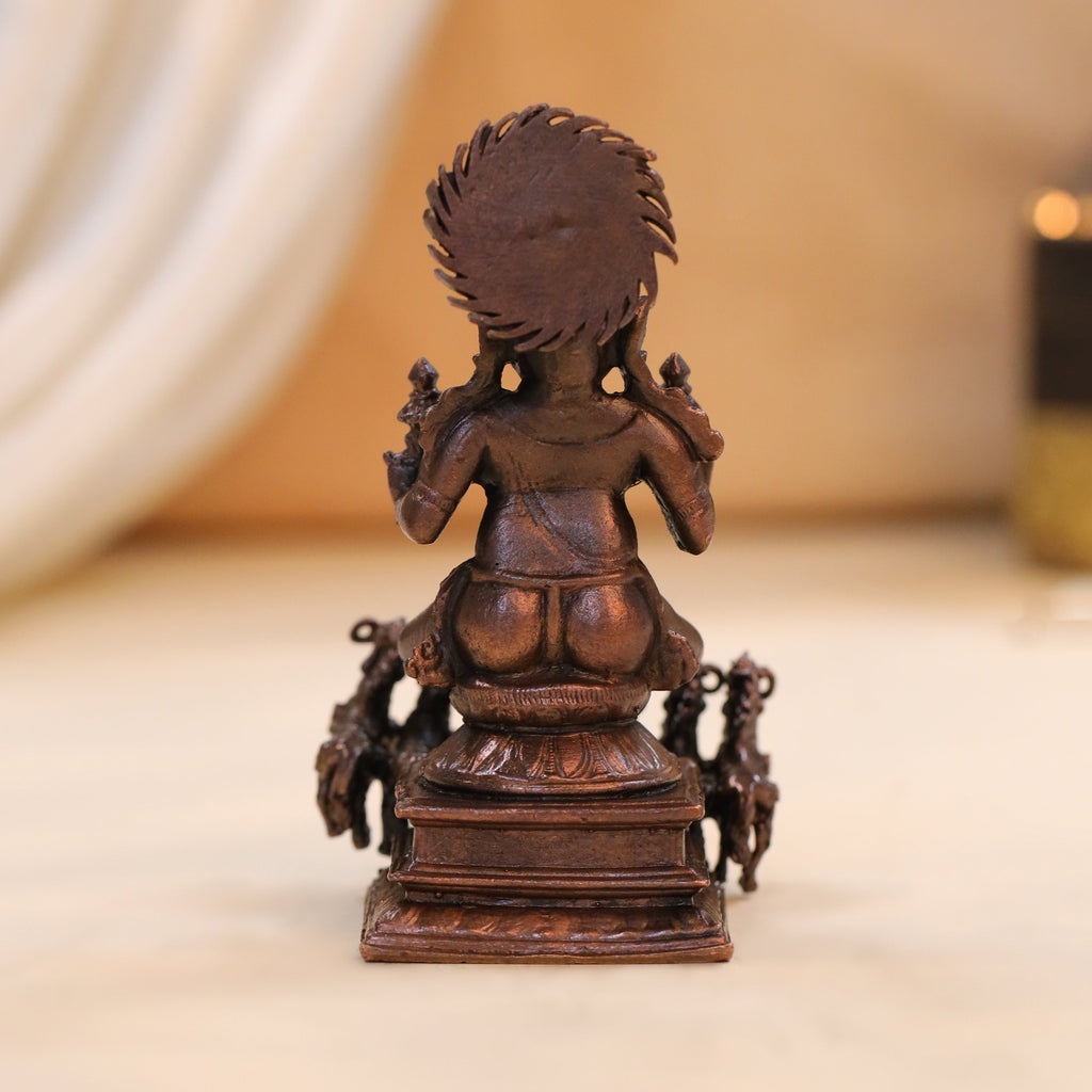 Copper Surya Rath Idol (4 Inch) Vedansh Craft