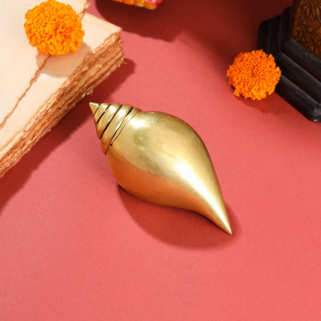 Brass Conch (5 Inch) Vedansh Craft