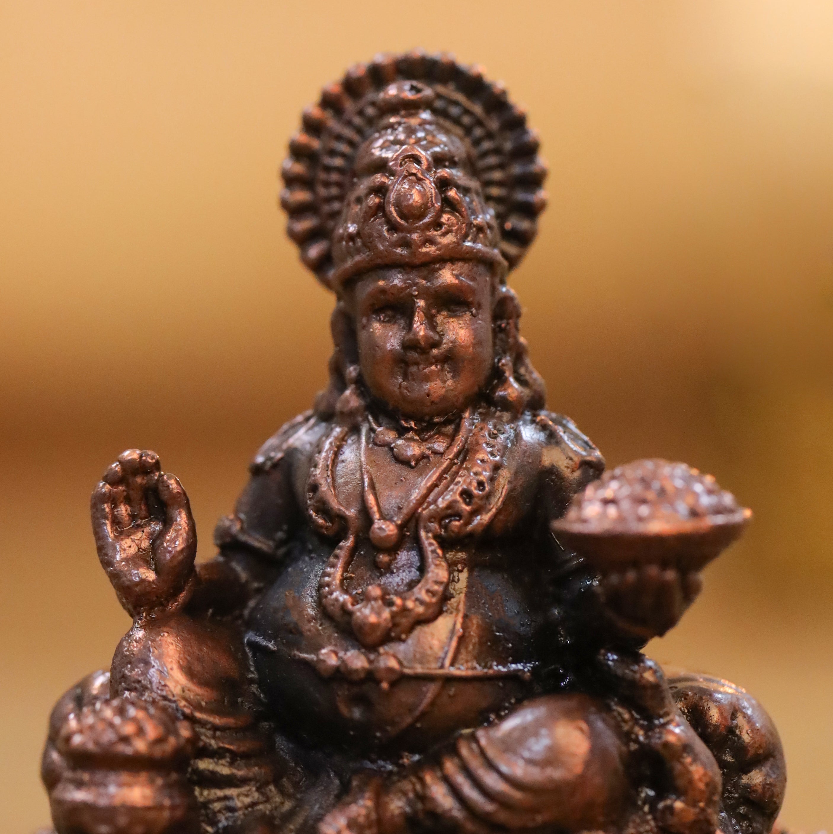 Copper Kuber Maharaj Idol (2 Inch) Vedansh Craft