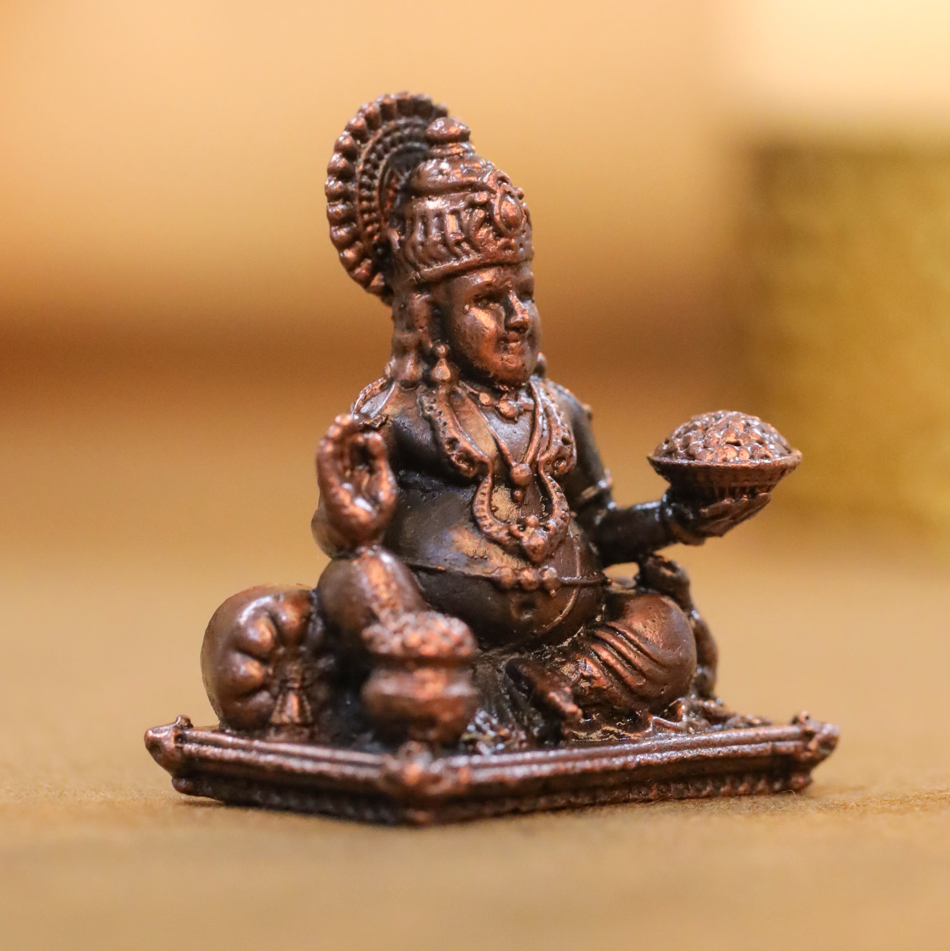 Copper Kuber Maharaj Idol (2 Inch) Vedansh Craft