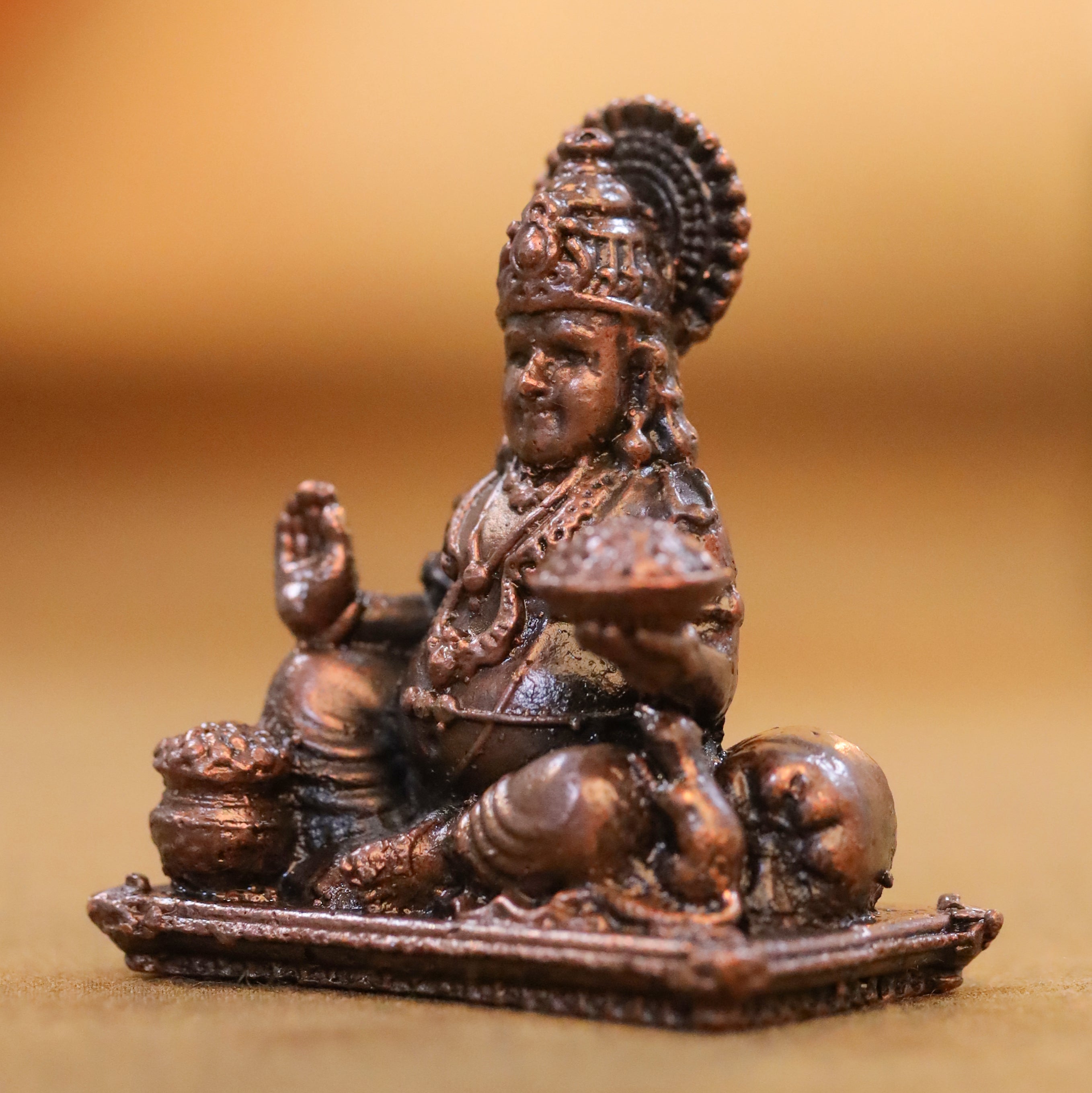 Copper Kuber Maharaj Idol (2 Inch) Vedansh Craft