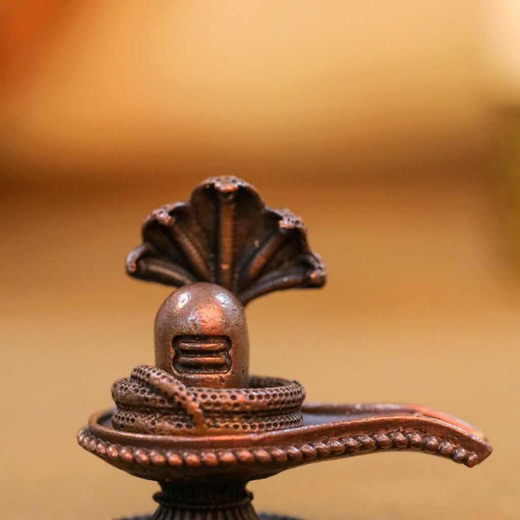 Copper Shivling/Shivlingam Idol (1.8 Inch) Vedansh Craft
