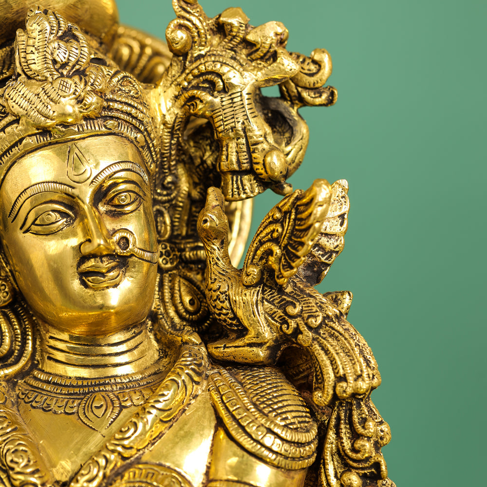Brass Goddess Standing Radha Statue (30 Inch) Vedansh Craft