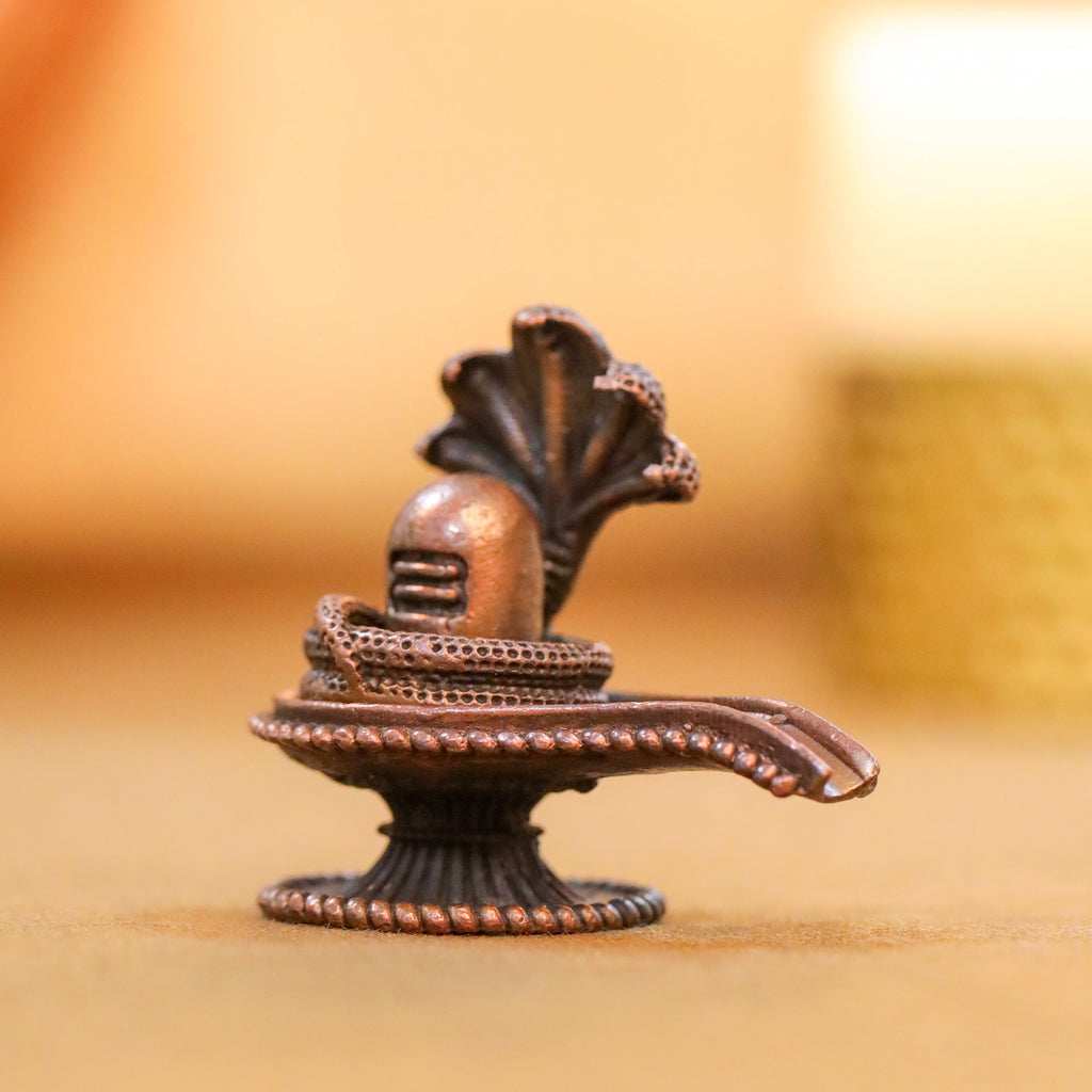 Copper Shivling/Shivlingam Idol (1.8 Inch) Vedansh Craft