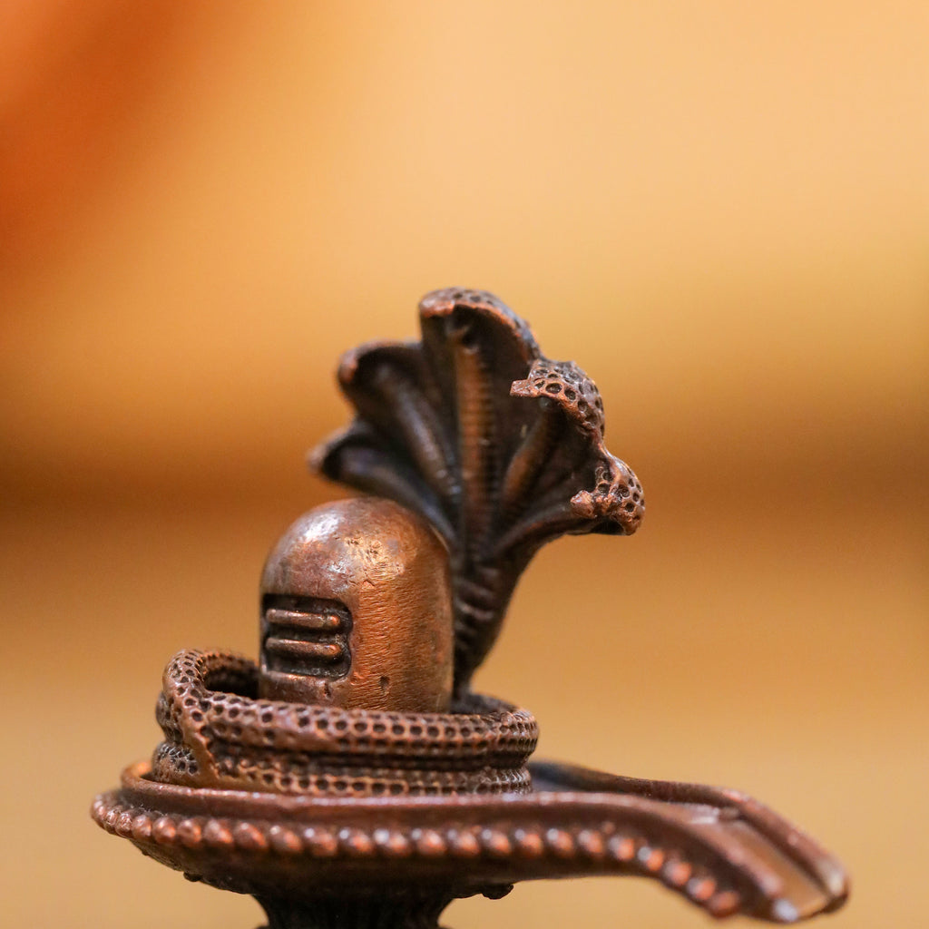 Copper Shivling/Shivlingam Idol (1.8 Inch) Vedansh Craft