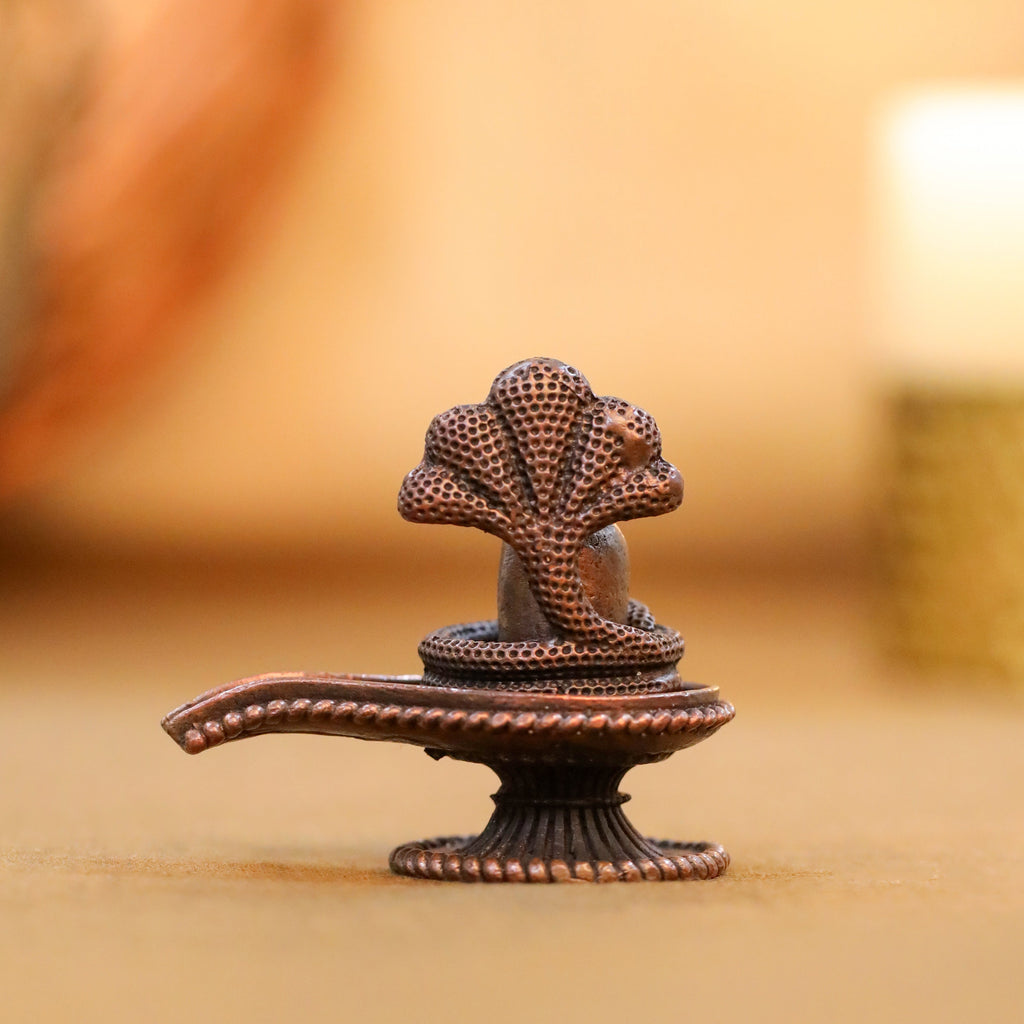 Copper Shivling/Shivlingam Idol (1.8 Inch) Vedansh Craft