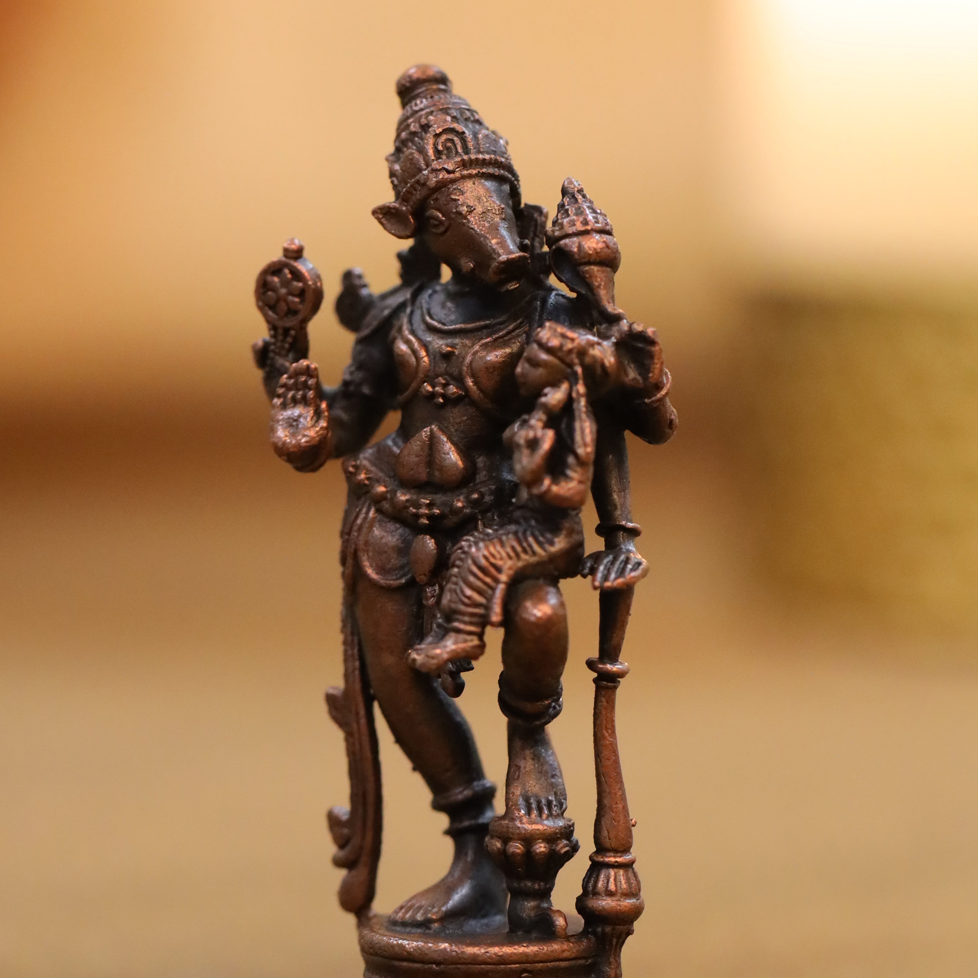 Copper Standing Varaha Lakshmi Idol (3 Inch) Vedansh Craft