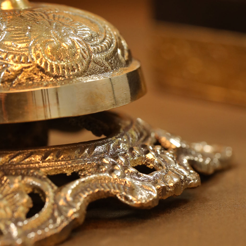 Brass Table Bell (3 Inch) Vedansh Craft