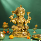 Brass Ashtavinayak Sitting Ganesha And Lakshmi Set Vedansh Craft