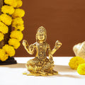 Brass Bala Tripurasundari Idol On Lotus (6 Inch) Vedansh Craft