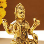 Brass Bala Tripurasundari Idol On Lotus (6 Inch) Vedansh Craft