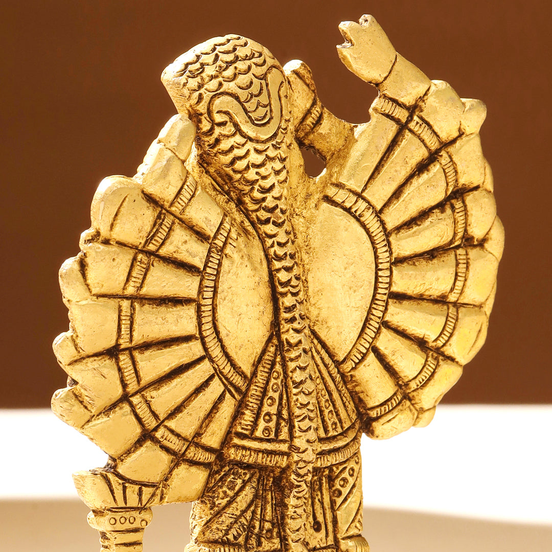 Brass Goddess Saptashrungi Idol (4.5 Inch) Vedansh Craft